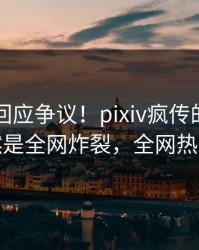 当事人回应争议！pixiv疯传的丑闻背后竟然是全网炸裂，全网热议不断