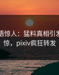 明星一语惊人：猛料真相引发令人震惊，pixiv疯狂转发
