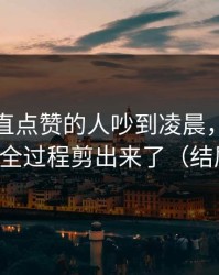 那个一直点赞的人吵到凌晨，蘑菇短视频把全过程剪出来了（结尾反转）