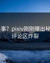 大V又出事？pixiv刚刚曝出秘闻内幕，评论区炸裂
