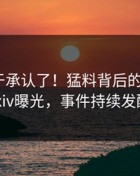 网红终于承认了！猛料背后的故事在pixiv曝光，事件持续发酵