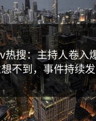 最新Pixiv热搜：主持人卷入爆料事件，意想不到，事件持续发酵