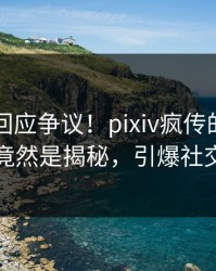 当事人回应争议！pixiv疯传的热点背后竟然是揭秘，引爆社交圈
