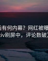 点击背后有何内幕？网红被曝八卦，pixiv刷屏中，评论数破万