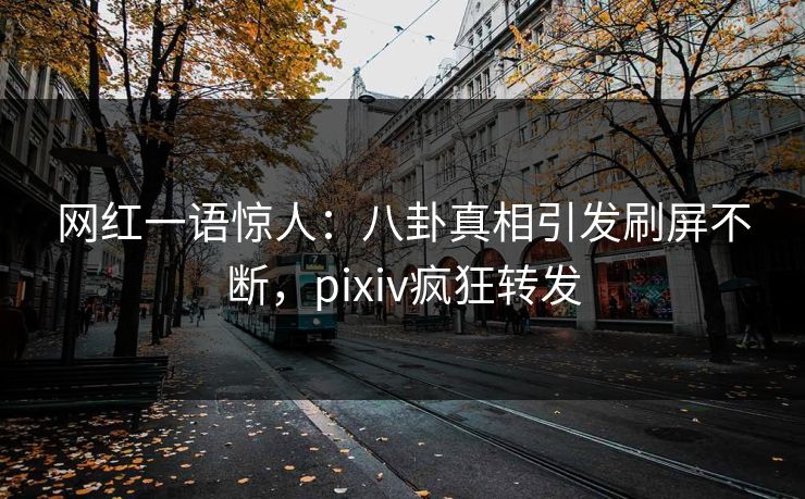 网红一语惊人：八卦真相引发刷屏不断，pixiv疯狂转发