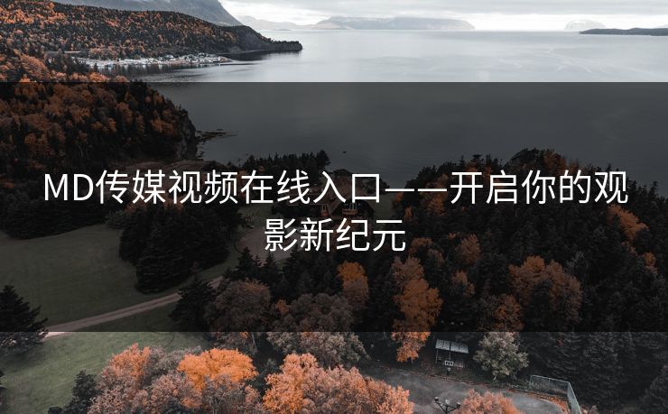 MD传媒视频在线入口——开启你的观影新纪元